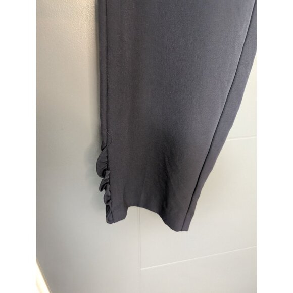 Worthington Women's Navy Pull-On Dress‎ Pants With Side Ruffle Detail - 16L - Picture 2 of 9